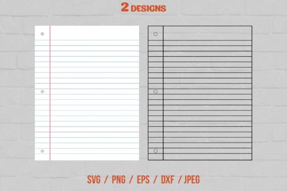 Download Lined Notebook Paper SVG - Notebook Collection