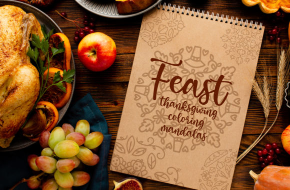 Download Feast, Thanksgiving Coloring Mandalas - Mandalas Collection