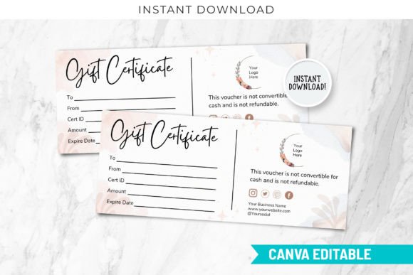 Download Gift Template, Canva Certificate - Gift Collection
