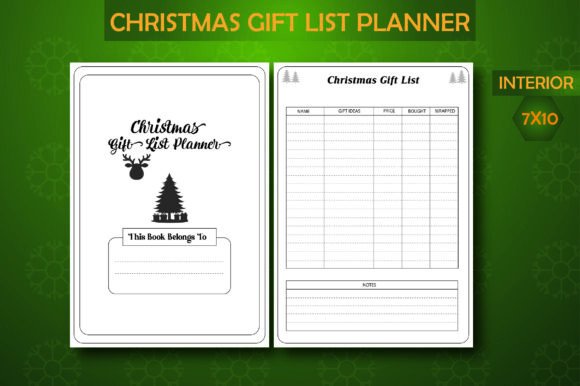 Download Christmas Gift List Planner Interior - Gift Collection