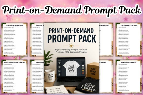 Download Print-on-Demand Prompt Pack - Pack Collection