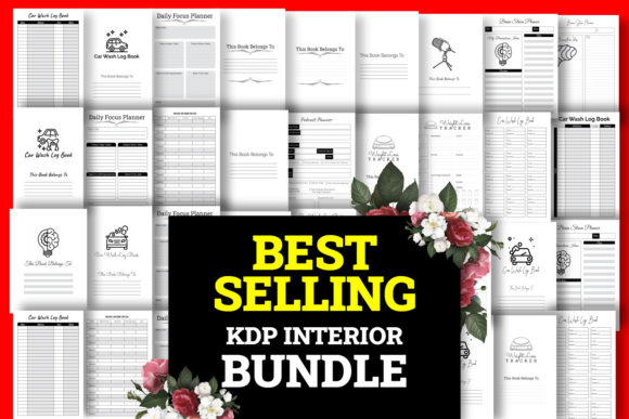 Download Best Selling Planner Bundle KDP Graphics - Selling planner Collection