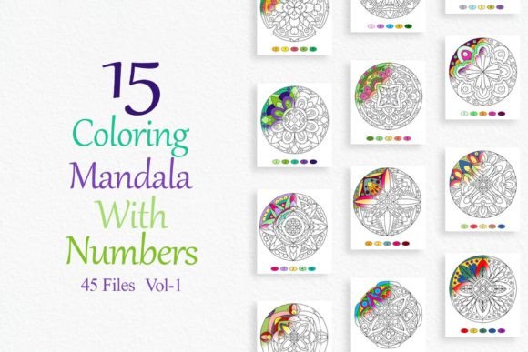 Download Coloring Mandalas by Numbers Vol-1 - Mandalas Collection