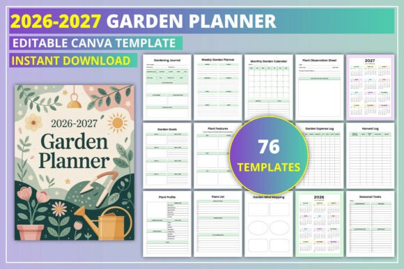 Download Editable 2026-2027 Garden Planner - Garden planner Collection