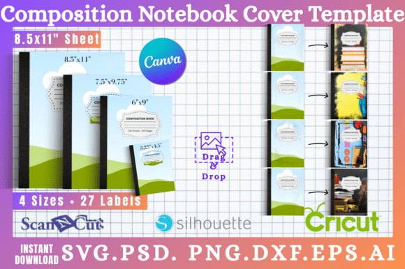 Download 15pc Composition Notebook Cover Template - Notebook Collection