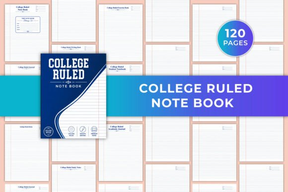 Download College Ruled Notebook KDP - Notebook Collection