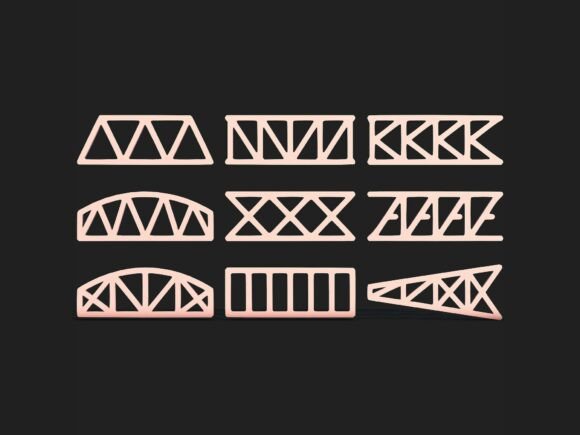 Download Steel Truss Girder SVG Bundle Pack - Pack Collection